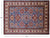 Blue 5' 9" X 7' 9" Super Kazak Hand Knotted Area Rug - P8916