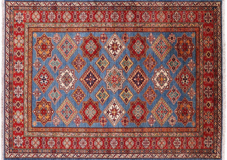 Hand Knotted Wool Super Kazak Area Rug - Manhattan Rugs