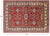 Red 5' 8" X 7' 9" Super Kazak Handmade Wool Rug - P8968