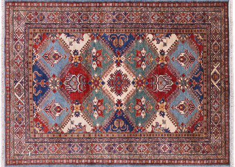Hand Knotted Super Kazak Wool Rug - Manhattan Rugs
