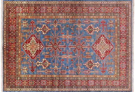 Hand Knotted Super Kazak Wool Rug - Manhattan Rugs