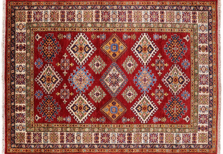 Hand Knotted Super Kazak Area Rug - Manhattan Rugs
