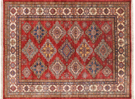 Super Kazak Hand Knotted Wool Area Rug - Manhattan Rugs