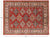 Red Super Kazak Hand Knotted Wool Area Rug 5' 0" X 6' 7" - P9025