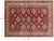 Red 4' 11" X 6' 6" Super Kazak Handmade Wool Rug - P9028