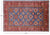 Blue Super Kazak Hand Knotted Wool Rug 5' 6" X 8' 0" - P9035