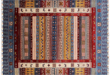 Persian Gabbeh Tribal Hand-Knotted Wool Rug - Manhattan Rugs