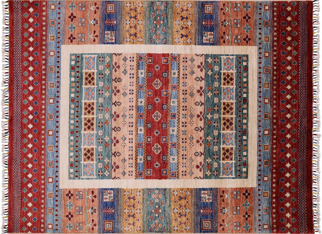 Hand Knotted Tribal Persian Gabbeh Rug - Manhattan Rugs