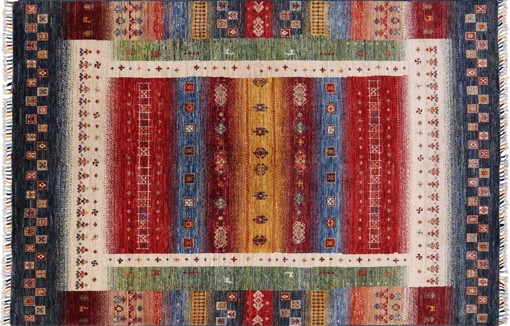 Tribal Persian Gabbeh Handmade Rug - Manhattan Rugs