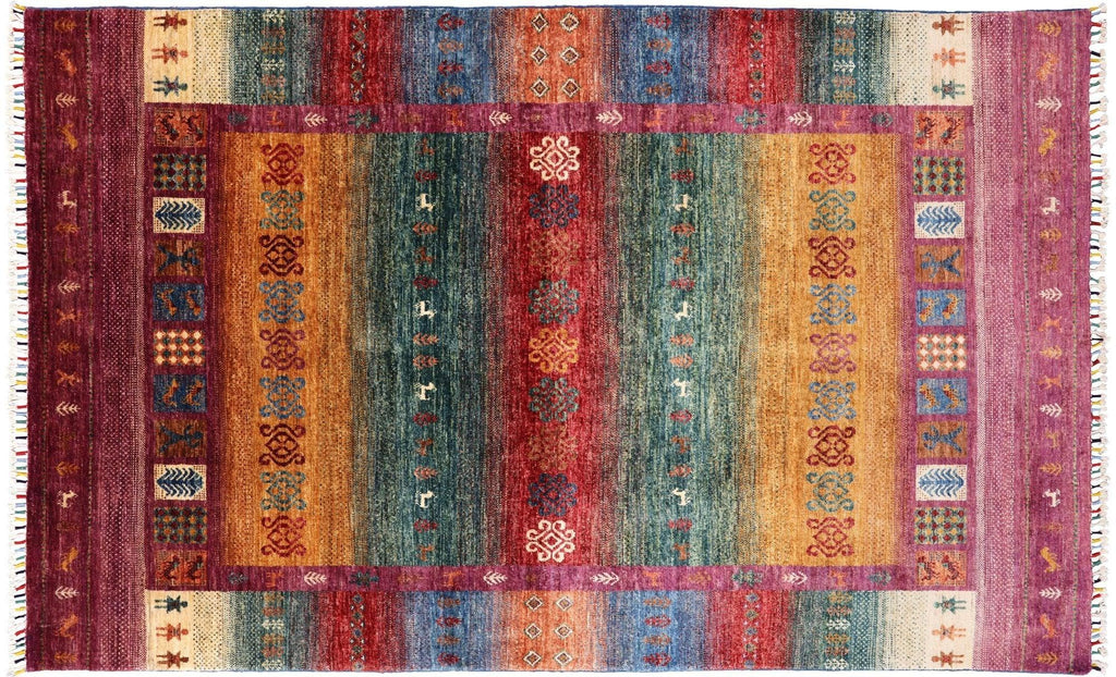 Tribal Persian Gabbeh Handmade Wool Rug - Manhattan Rugs