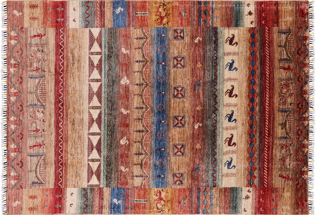 Tribal Persian Gabbeh Handmade Wool Rug - Manhattan Rugs