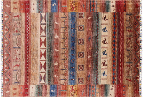 Tribal Persian Gabbeh Handmade Wool Rug - Manhattan Rugs