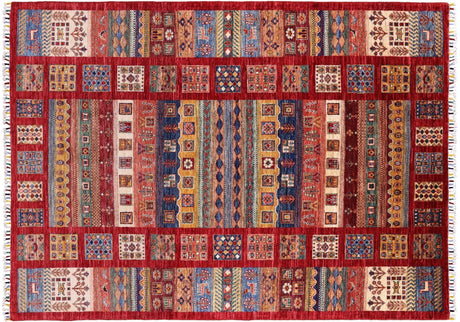 Hand Knotted Tribal Persian Gabbeh Rug - Manhattan Rugs