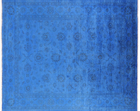 Overdyed Hand Knotted Full Pile Wool Rug - Manhattan Rugs