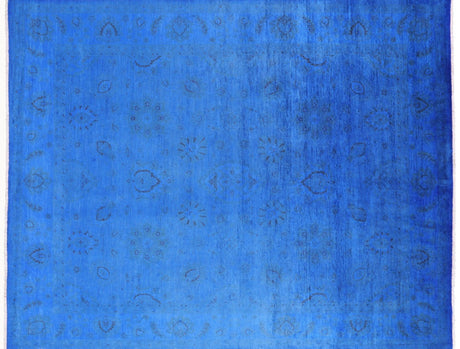 Full Pile Overdyed Hand Knotted Wool Rug - Manhattan Rugs