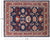 Blue 7' 10" X 9' 10" Hand Knotted Wool Fine Serapi Area Rug - P9339