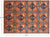 Orange Gabbeh Hand Knotted Wool Area Rug 8' 11" X 12' 2" - P9392
