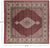 Burgundy 10' Square Handmade Wool & Silk Persian Tabriz Area Rug - P9472