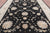 Black Turkish Oushak Hand Knotted Wool Area Rug - Manhattan Rugs