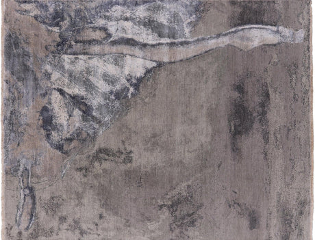 Wool & Silk Ballerina Ballet Dancer Design Hand Knotted Area Rug - Manhattan Rugs