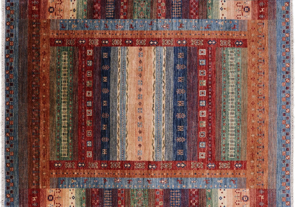 Persian Gabbeh Tribal Handmade Wool Area Rug - Manhattan Rugs