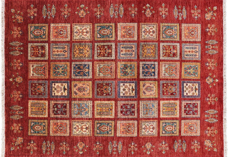 Garden Persian Gabbeh Hand Knotted Wool Rug - Manhattan Rugs