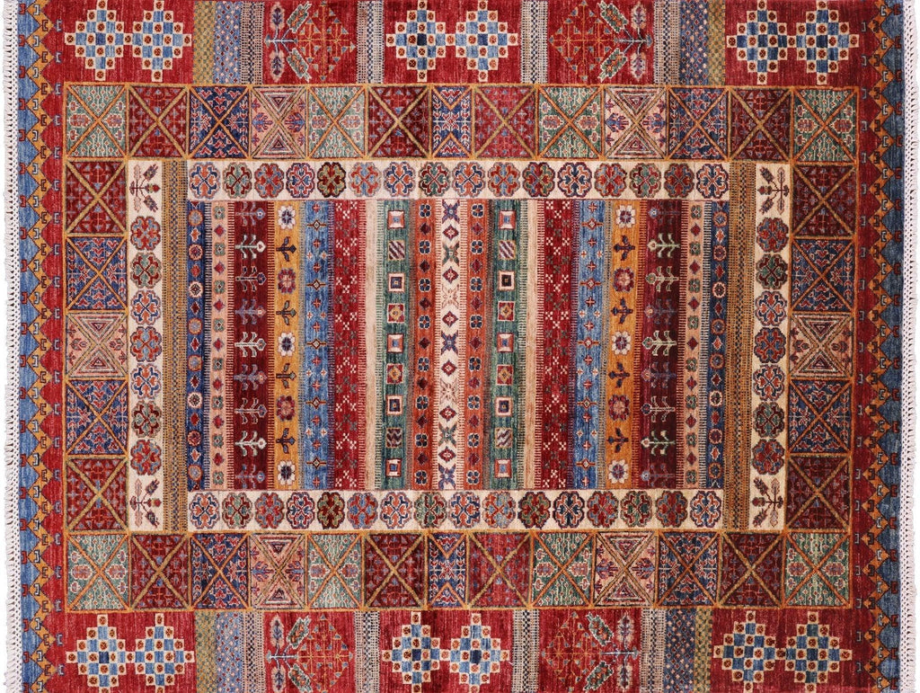 Super Kazak Hand Knotted Khorjin Rug - Manhattan Rugs