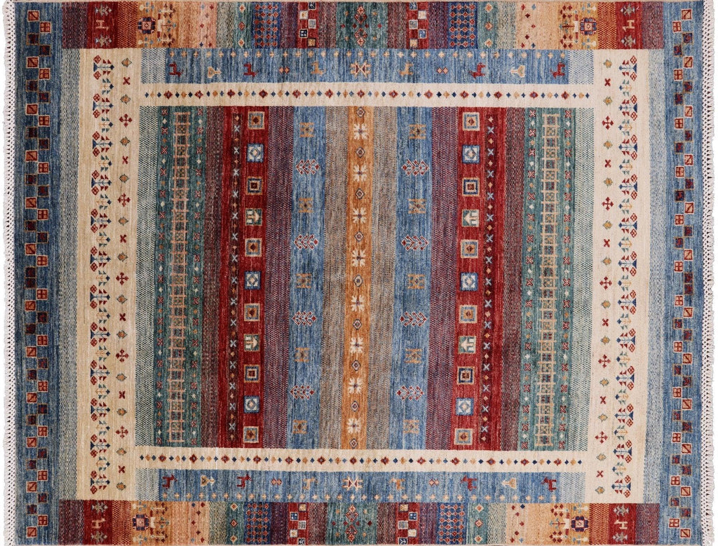 Tribal Persian Gabbeh Hand Knotted Area Rug - Manhattan Rugs