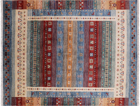 Tribal Persian Gabbeh Hand Knotted Area Rug - Manhattan Rugs