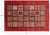 Red 4' 11" X 7' 2" Garden Gabbeh Hand Knotted Wool Area Rug - P9899