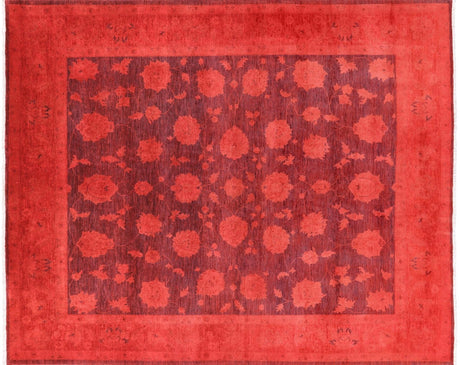 Overdyed Full Pile Handmade Wool Rug - Manhattan Rugs