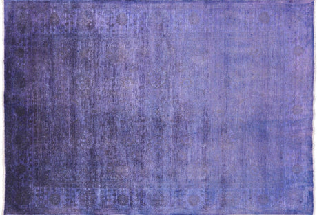 Hand Knotted Overdyed Full Pile Wool Area Rug - Manhattan Rugs