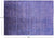 Purple 5' 11" X 8' 9" Hand Knotted Overdyed Full Pile Wool Area Rug - P9923