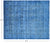 Blue Handmade Overdyed Full Pile Wool Rug 8' 1" X 9' 7" - P9936