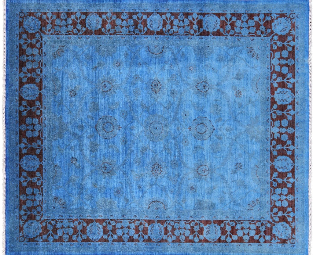 Overdyed Full Pile Wool Area Rug - Manhattan Rugs