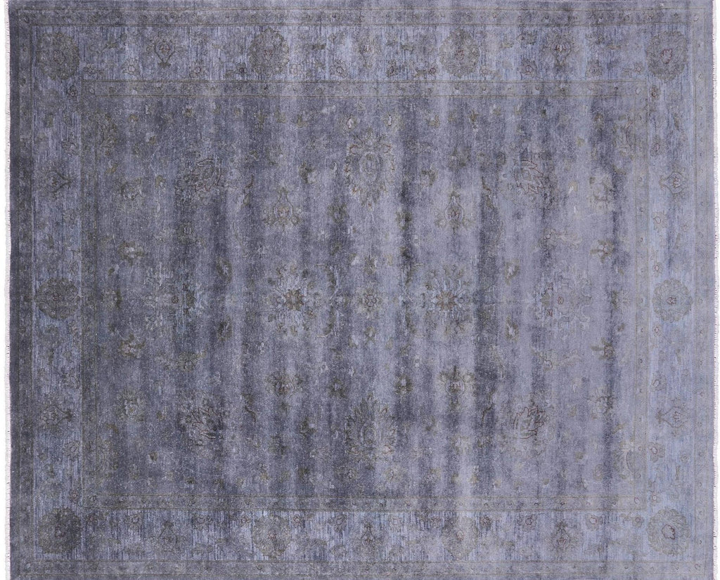 Overdyed Full Pile Hand Knotted Wool Rug - Manhattan Rugs