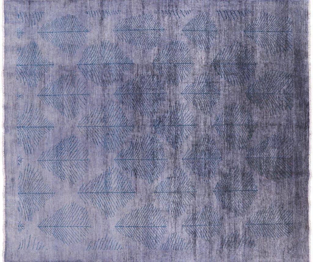 Overdyed Full Pile Hand Knotted Wool Area Rug - Manhattan Rugs