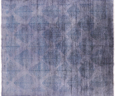 Overdyed Full Pile Hand Knotted Wool Area Rug - Manhattan Rugs