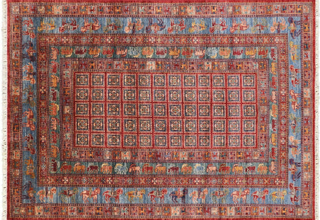 Antiqued Pazyryk Historical Design Handmade Wool Area Rug - Manhattan Rugs