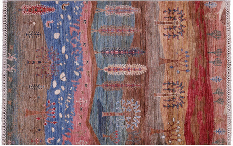 Persian Gabbeh Tribal Handmade Wool Rug - Manhattan Rugs