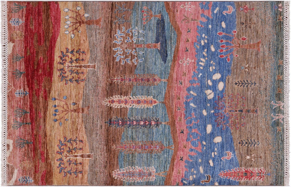Persian Gabbeh Tribal Hand-Knotted Rug - Manhattan Rugs