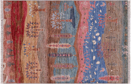 Persian Gabbeh Tribal Hand-Knotted Rug - Manhattan Rugs