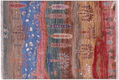 Handmade Persian Gabbeh Tribal Wool Rug - Manhattan Rugs