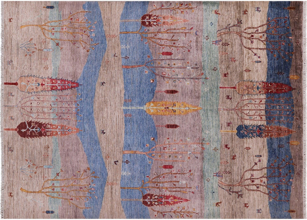 Persian Gabbeh Tribal Handmade Wool Rug - Manhattan Rugs