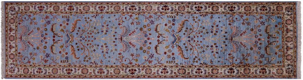 Runner Persian Tabriz Hand Knotted Rug - Manhattan Rugs