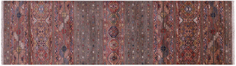 Super Kazak Khorjin Handmade Wool Runner Rug - Manhattan Rugs