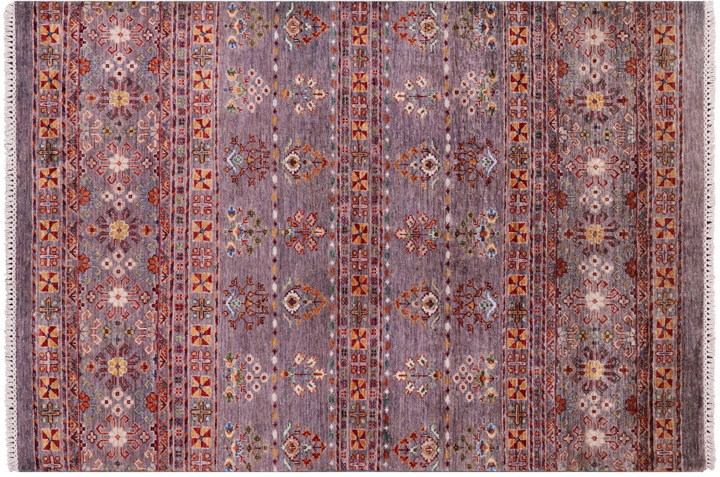 Hand Knotted Khorjin Super Kazak Wool Rug - Manhattan Rugs