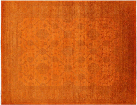 Hand Knotted Full Pile Overdyed Wool Rug - Manhattan Rugs