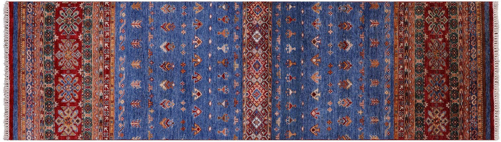 Runner Super Kazak Khorjin Hand Knotted Rug - Manhattan Rugs