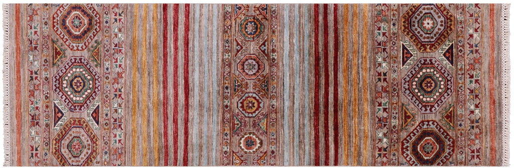 Hand Knotted Super Kazak Khorjin Runner Rug - Manhattan Rugs